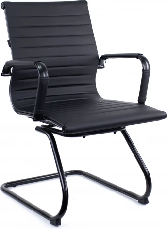 Компьютерное кресло Everprof Leo Black CF Экокожа Черный