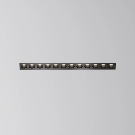 Встраиваемый линейный светильник под гипсокартон светодиодный Maytoni Points DL065-20W3-6K-TRS-B (220V)