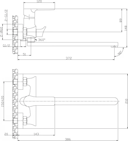 Смеситель Rossinka RS35 RS35-32PC универсальный