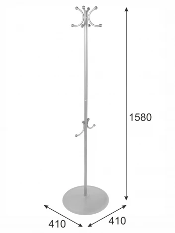 Вешалка напольная Пико 10 металлик от фабрики Mebelik