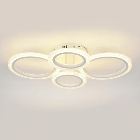 Потолочная люстра светодиодная Escada Avani 10258/4LED 55Вт, с ПДУ, металл/акрил, белый (220V)