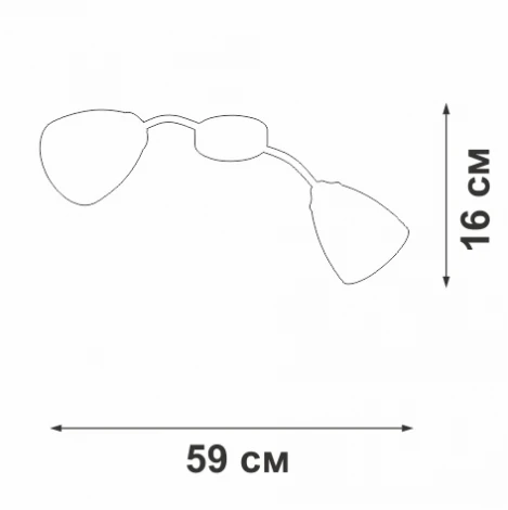 Потолочная люстра Vitaluce V3750/2PL