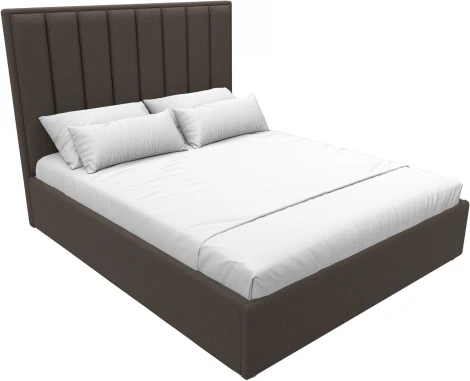 Кровать интерьерная Афродита 160 (Коричневый/Рогожка) Лига Диванов арт.123053