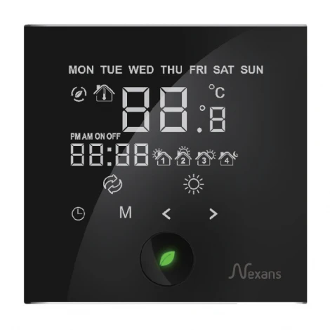 Сенсорный программируемый терморегулятор Nexans MILLITEMPTM 2 BREATH с двумя датчиками