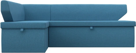 Диван кухонный угловой Омура левый угол (Голубой/Рогожка) Лига Диванов арт.125899L