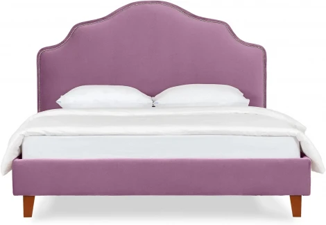 Кровать Queen II Victoria L 1600 ОГОГО (арт.663248), (Ткань/Сиреневый)