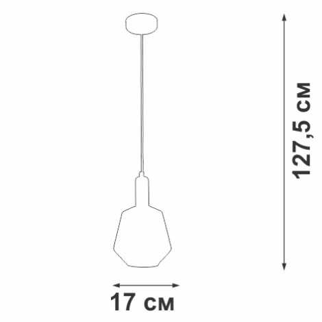 Подвесной светильник V2975-1/1S Vitaluce (220V, на проводе)