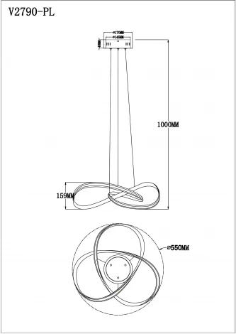 Подвесной светильник Moderli Tiara V2790-PL