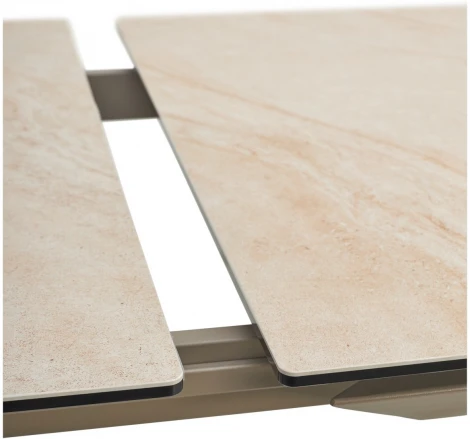 Стол CREMONA 140 KL-105, итальянская керамика / Тауп, ®DISAUR