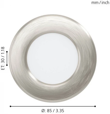 Встраиваемый точечный светильник Eglo Fueva 5 99152 (LED, 220V, круглые)