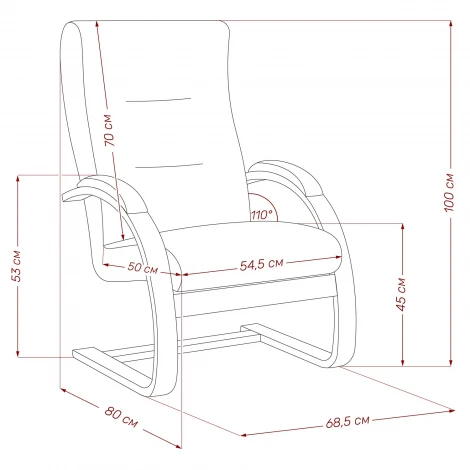 Кресло Leset Монэ (Фанера,Березовый шпон,Металл,Рогожка/Слоновая кость) арт.2500000071126