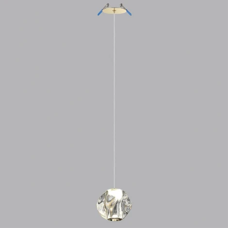 Подвесной светильник Odeon Light Jemstone 5085/5L золото/прозрачный/металл/акрил LED 5W 4000K 240Лм (220V, на проводе, шар)