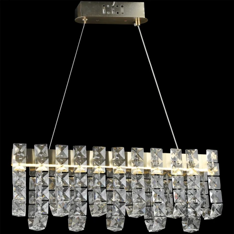 Подвесная люстра хрустальная светодиодная Reluce 02600-0.4-40W LED COP+CH (220V, на тросе)