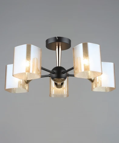 Потолочная люстра на штанге Мелодия Света SL1N SL9544-5 CF+GD 000066021