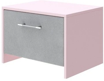 PROxSON Тумба Свен (ЛДСП Розовая+ткань Розовый кварц/Monopoly Ниагара (960)) 51x40