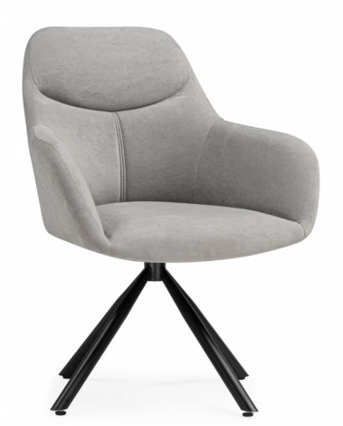 Обеденный стул Woodville Бартон (Металл, Ткань/Черный) арт.621841