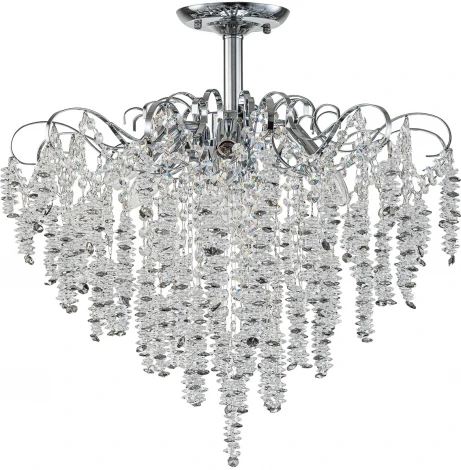 Потолочная люстра Escada Sardena 2106/8P Светильник на штанге 8х40Вт E14, металл/хрусталь, хром/прозрачный