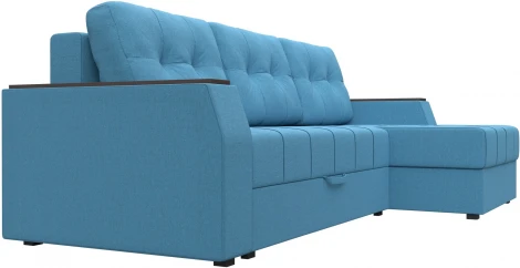 Диван угловой Эмир БС правый угол (Голубой/Рогожка) Лига Диванов арт.123556