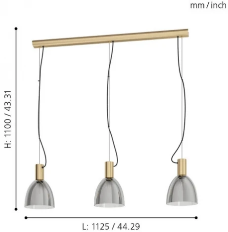 Подвесной светильник Eglo Lebalio 99314 (220V, на проводе)