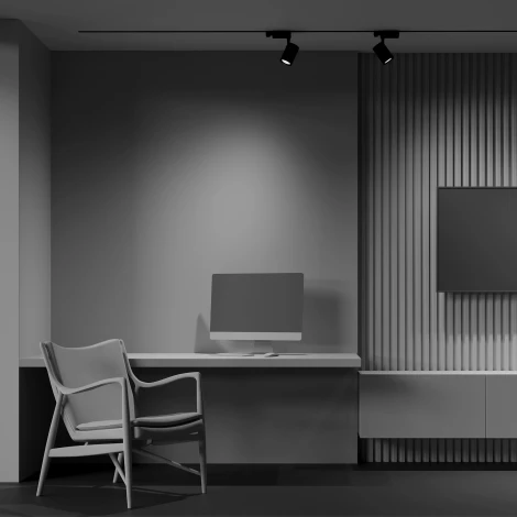 Трековый светильник Vuoro Trinity 4000K 10Вт 24° LED (трехфазный) Maytoni Technical TR029-3-10W4K-S-B