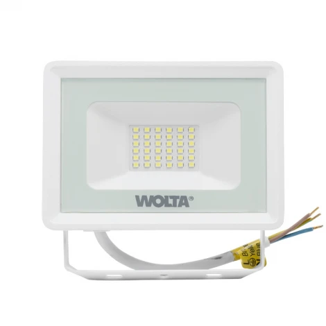 Светодиодный прожектор 30Вт 5700К IP65 белый Wolta WFL-30W/06W