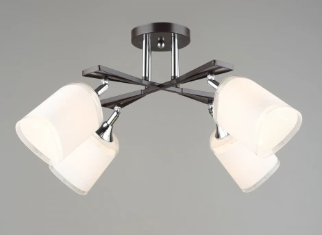 Потолочная люстра на штанге Мелодия Света SL1N SL9079-4 CF+CR 000066030