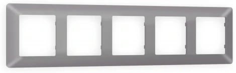 Рамка Ambrella Volt ALFA Line (Сталь матовый) 5-ая AF110505