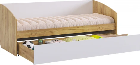 Форсаж Кровать, цвет дуб крафт золотой/белый Mebelson (арт.MKF-07.2725)