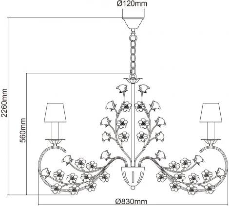 Подвесная люстра Chiaro Сицилия 282012008