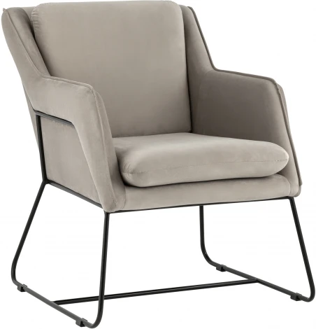 Кресло велюр светло-серый Stool Group Роланд УТ000035915