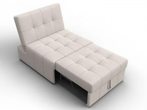 Кресло-кровать Лига-107 (80) (ЛДСП,Брус,Фанера,Замша/Бежевый) Лига Диванов 134949