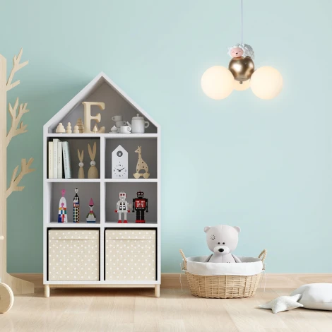 Подвесной светильник для детской шарики Escada Fluff 1101/3S (220V, на проводе, шарики, животные)