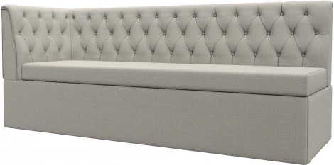 Диван кухонный Маркиз с углом слева (Бежевый/Рогожка) Лига Диванов арт.122440L