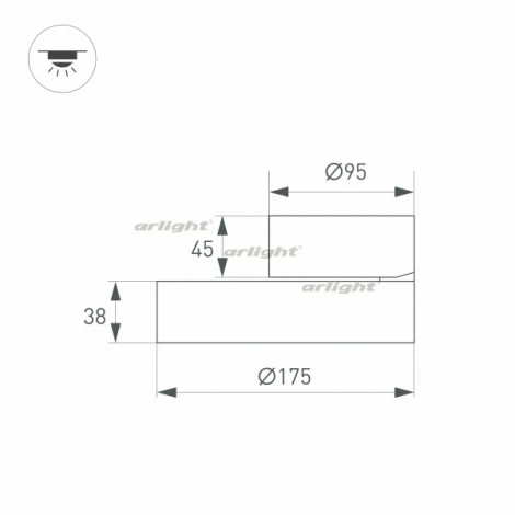Спот Arlight RONDO 028162 (LED, 220V, круглые, IP40)
