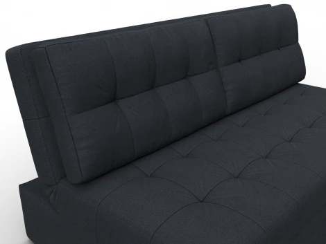 Диван прямой Лига-107 (160) (ЛДСП,Брус,Фанера,Замша/Темно-серый) Лига Диванов 134936