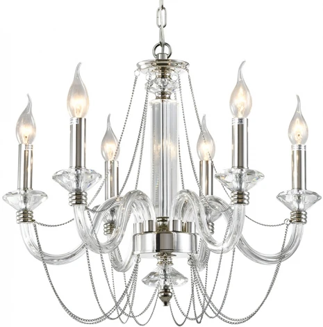 Подвесная люстра Newport 12700 12706/C (220V, на цепи, подсвечник, свеча)