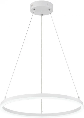 Подвесной светильник Escada Void 10254/1LED 43W White APP (регулировка яркости, 220V, пульт управления, управление смартфоном, на тросе, кольцо)