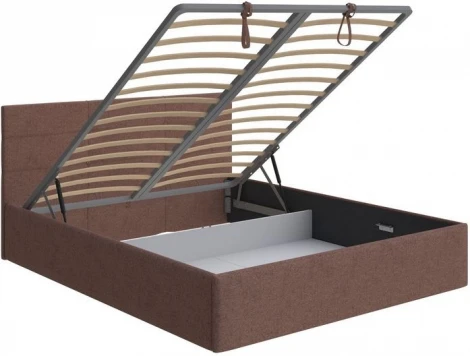PROxSON Кровать Vector с бельевым ящиком (Ткань: Жаккард Tesla Брауни) 140x200