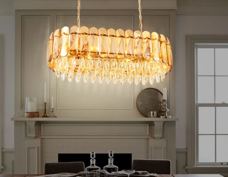 Подвесная люстра Ambrella TRADITIONAL TR5074 (220V, хрусталь, на цепи)