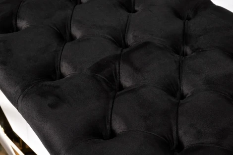 76AR-7160BAN-CHERN Банкетка велюр черный/золото 110*42*46см Garda Decor