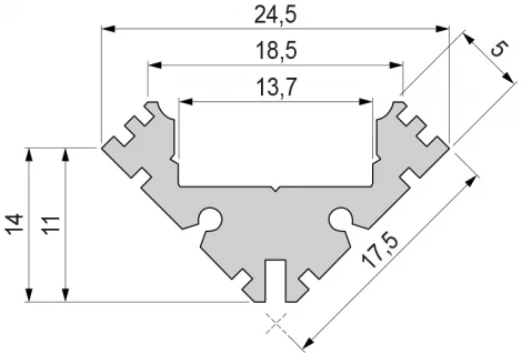 Профиль для светодиодной ленты AV-04-12 975411 Deko-Light