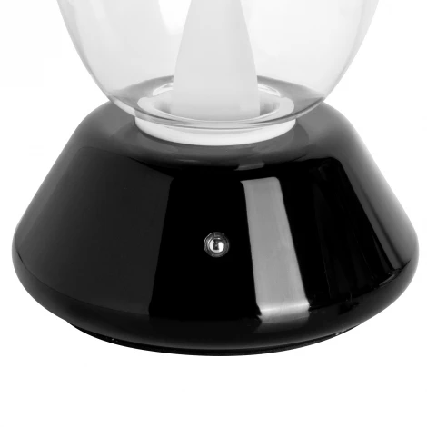 Настольная лампа диммируемая 10W 3000K прозрачный/черный Lightstar Uovo III 807907