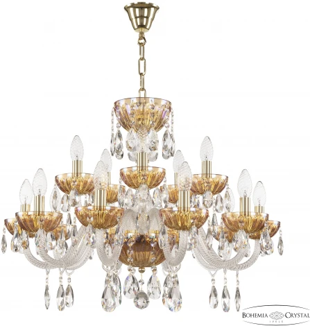 Подвесная люстра Bohemia 5417 5417/10+5/240 G Shampan/M-1H