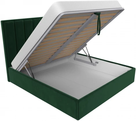 Кровать интерьерная Афродита 180 (Зеленый/Велюр) Лига Диванов арт.120579