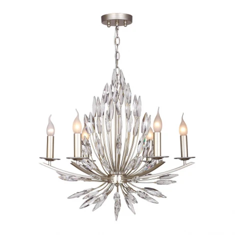 Подвесная люстра Favourite Feerie 1932-6P (220V, хрусталь, на цепи, подсвечник, свеча)