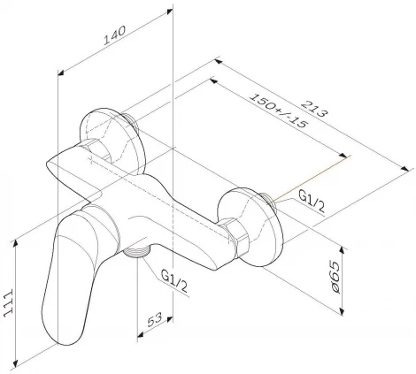 Смеситель AM.PM Sunny F85C20000 для душа