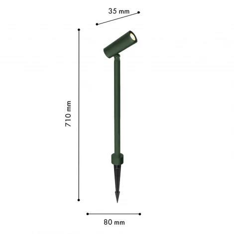 Уличный грунтовый светильник Favourite Micron 4811-1T LEDx10W 3000K IP65