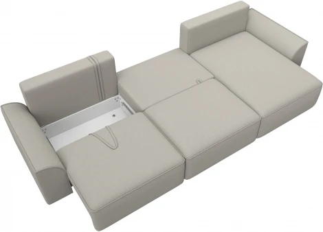 Диван угловой Лига-048 НПБ лонг Лига Диванов (Рогожка) арт.128484