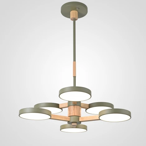 Потолочная люстра Wi-Fi на штанге Turna Dbl L6 Hacks By ImperiumLoft Turna-Dbl01 (LED, 220V, пульт управления, голосовое управление, умный дом - Алиса)