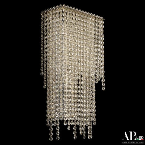 Бра светодиодное хрустальное APL LED Sicilia SH500.B3.25-45.B.Gd.3000 (220V)